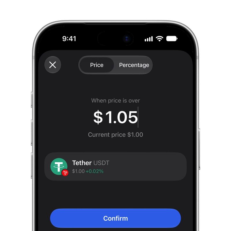 Ustaw alerty cenowe - Gem Wallet