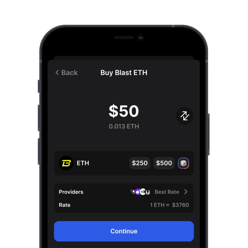 Buy Blast (BLAST) with credit card using gem wallet