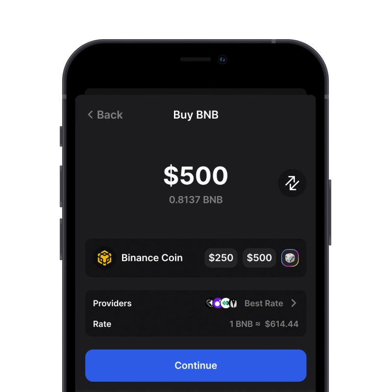 buy Binance Coin with credit card