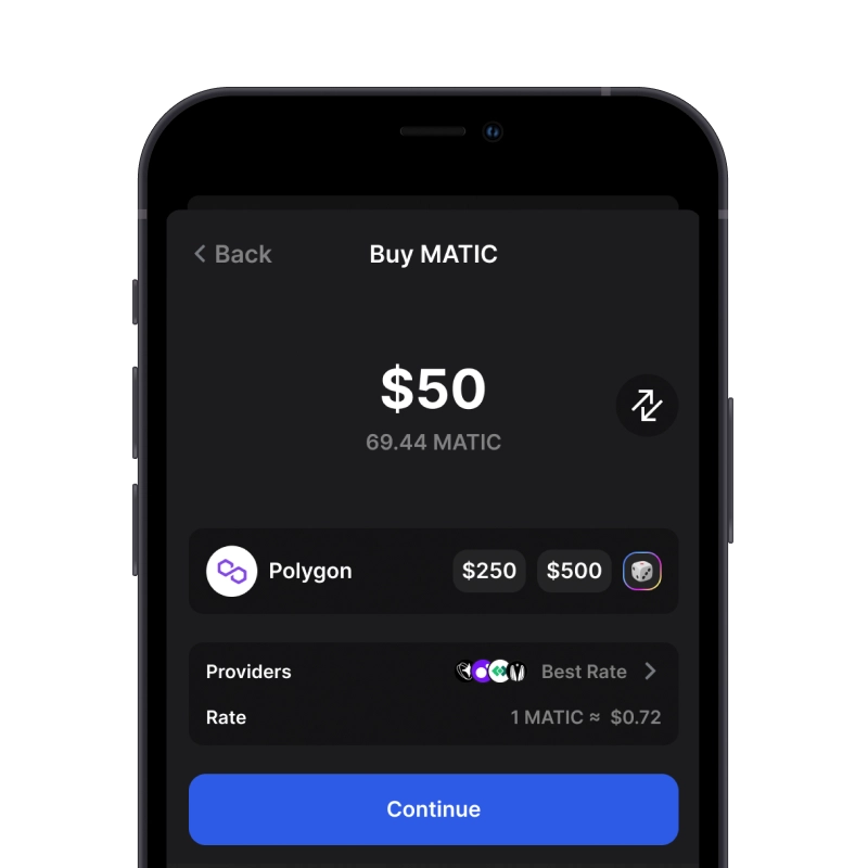 buy Polygon with credit card