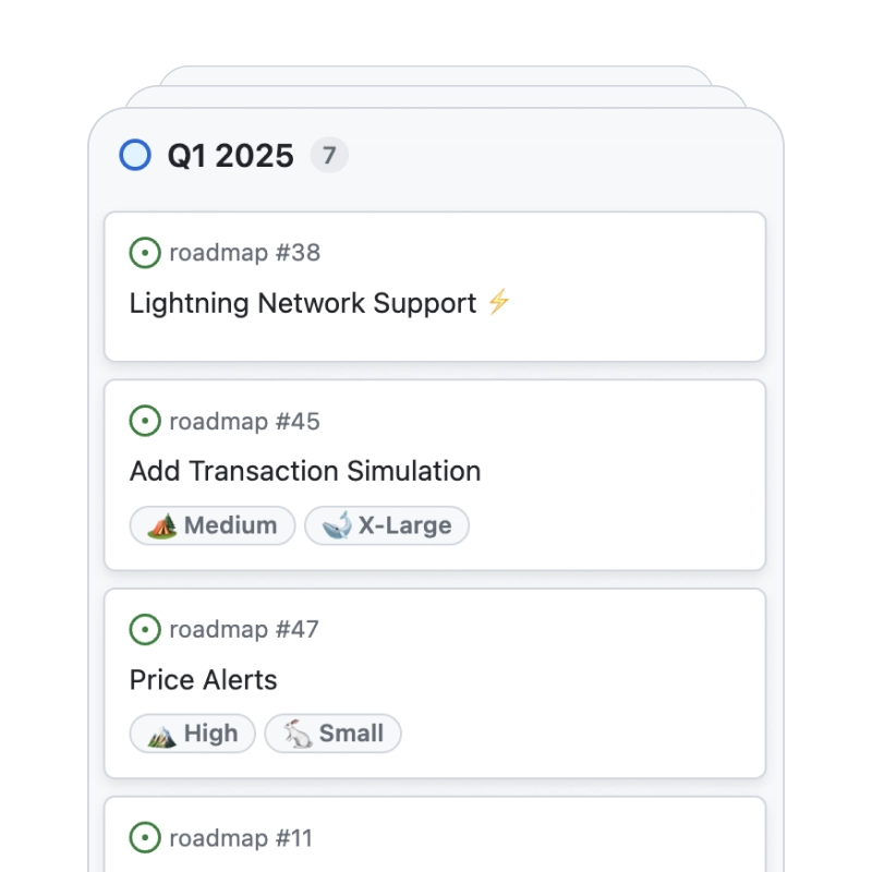 Gem Wallet roadmap