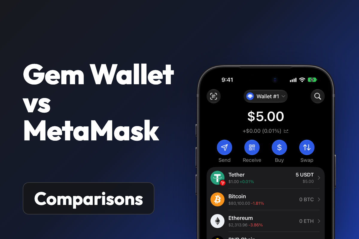 Gem Wallet vs MetaMask (2026): Netzwerke, Gebühren, Sicherheit und Funktionen