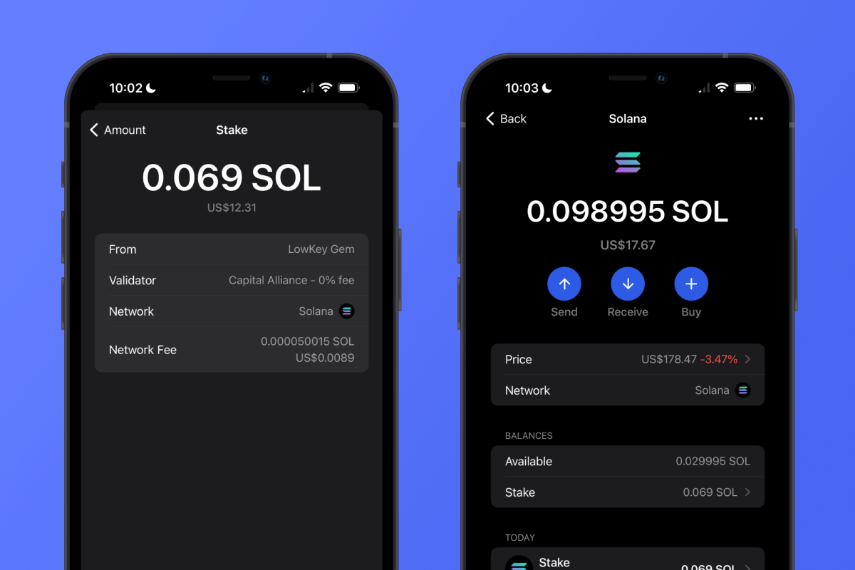 Staking SOL Tokens