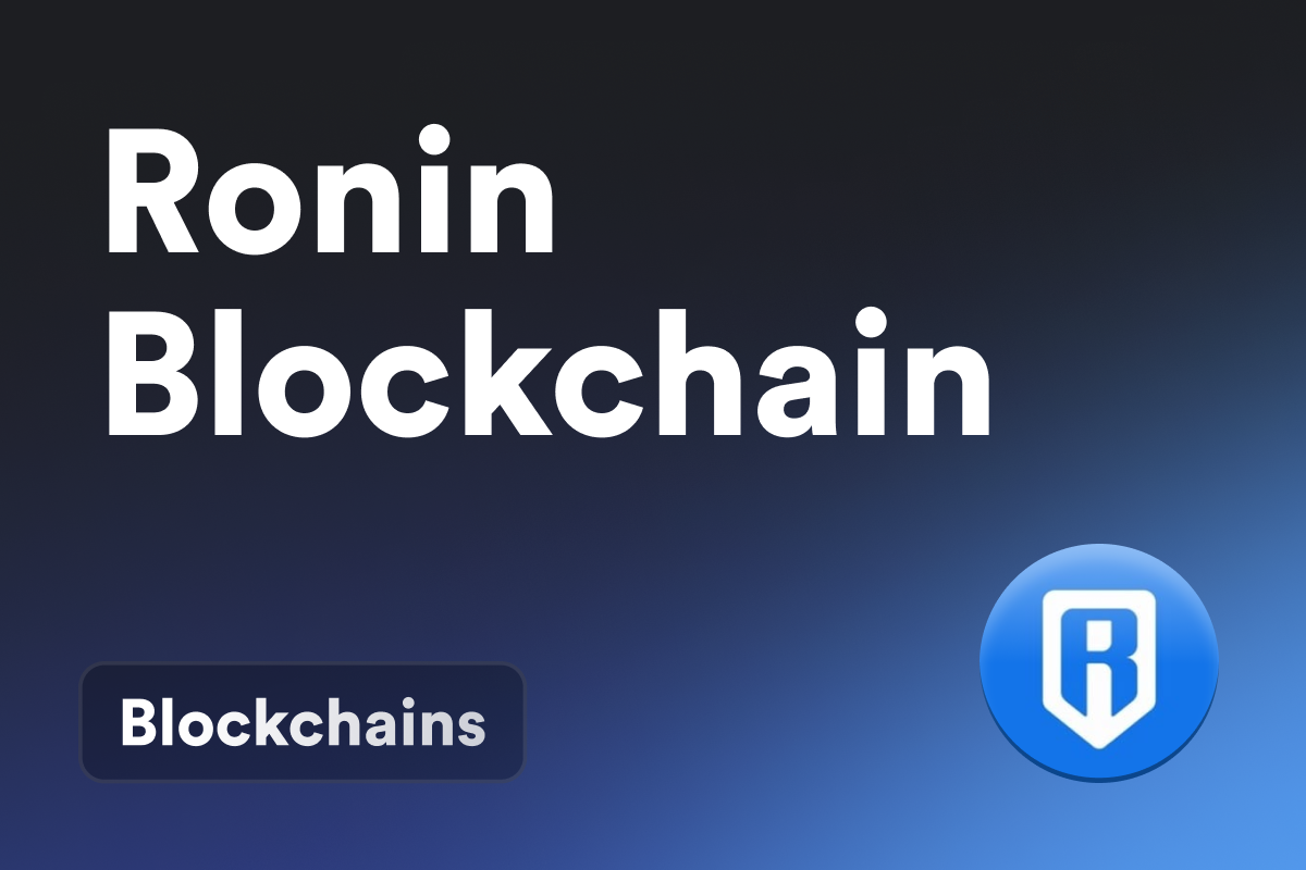 What Is the Ronin Blockchain?