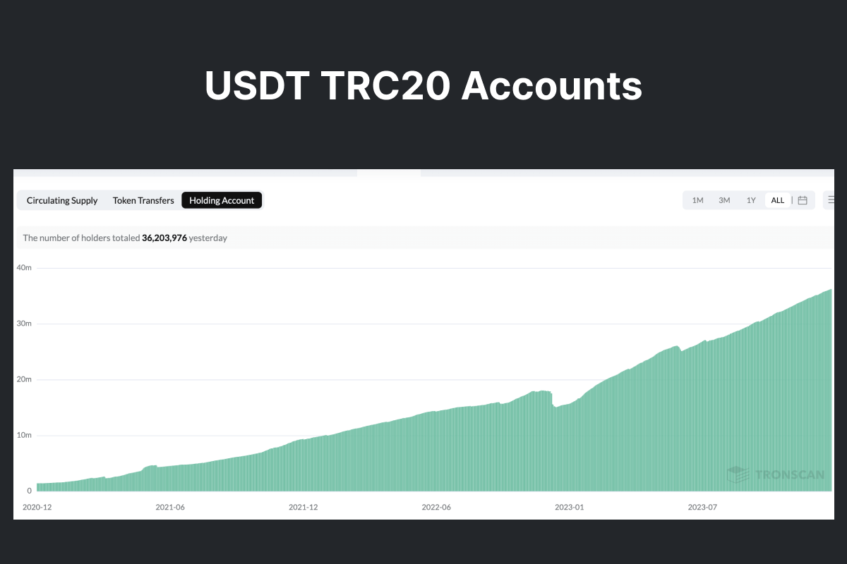 USDT TRC20 Holding Accounts.