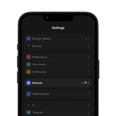 Find rewards section to get started
