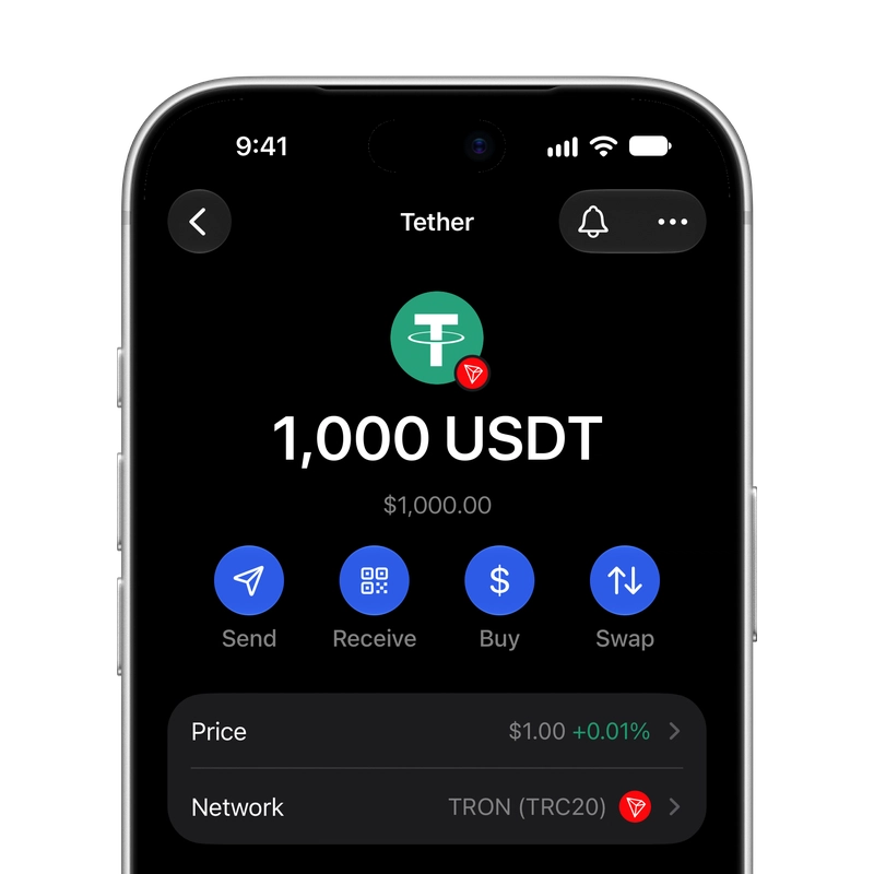 Ouvrez l'USDT dans Gem Wallet - Gem Wallet