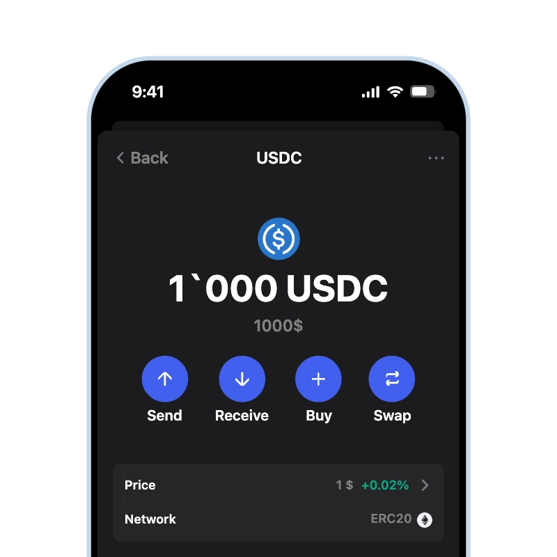 Receive USDC - Gem Wallet