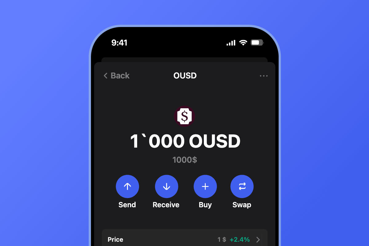 Open USD (OUSD) Wallet