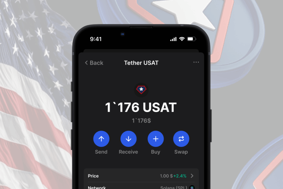 Tether USAT Portefeuille