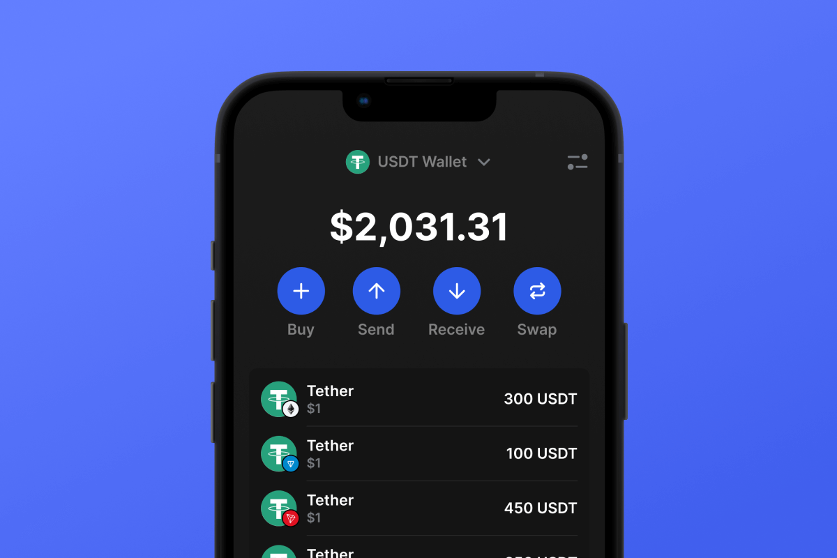 Tether USDT Wallet USDT TRC20 Wallet USDT ERC20 Wallet Gem Wallet